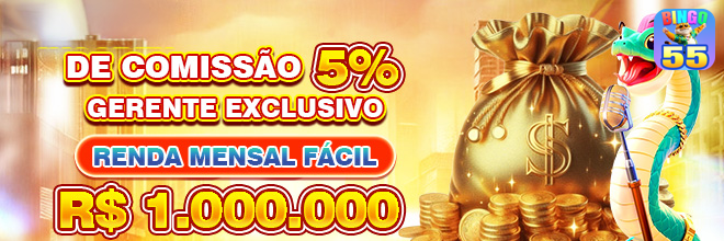 bingo55 — faixa de benefícios e missões, com contraste alto